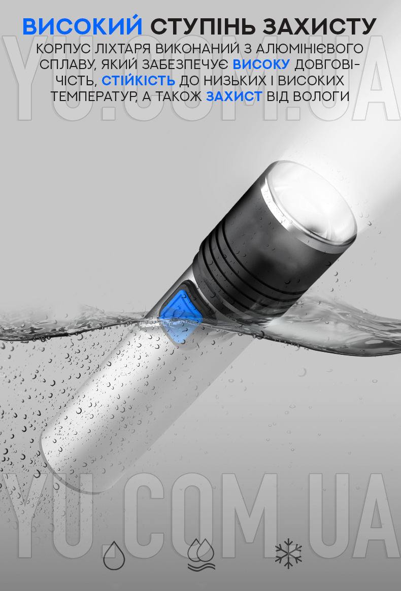 Компактний ручний ліхтарик BL K31